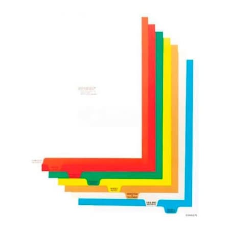 Omnimed Omnimed Preprinted Poly Divider Set No 220906, Top Open, 14 Tab/Set 220906